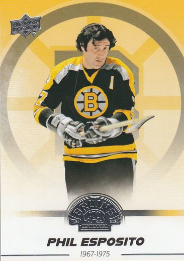 řadová karta PHIL ESPOSITO 23-24 UD Boston Bruins Centennial číslo 25